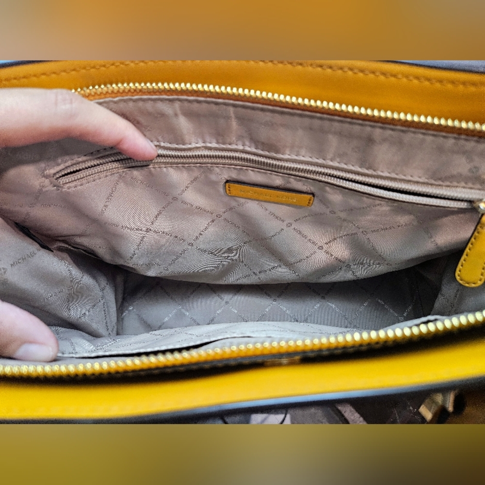 Michael Kors Mustard Yellow Satchel - Picture 7 of 13